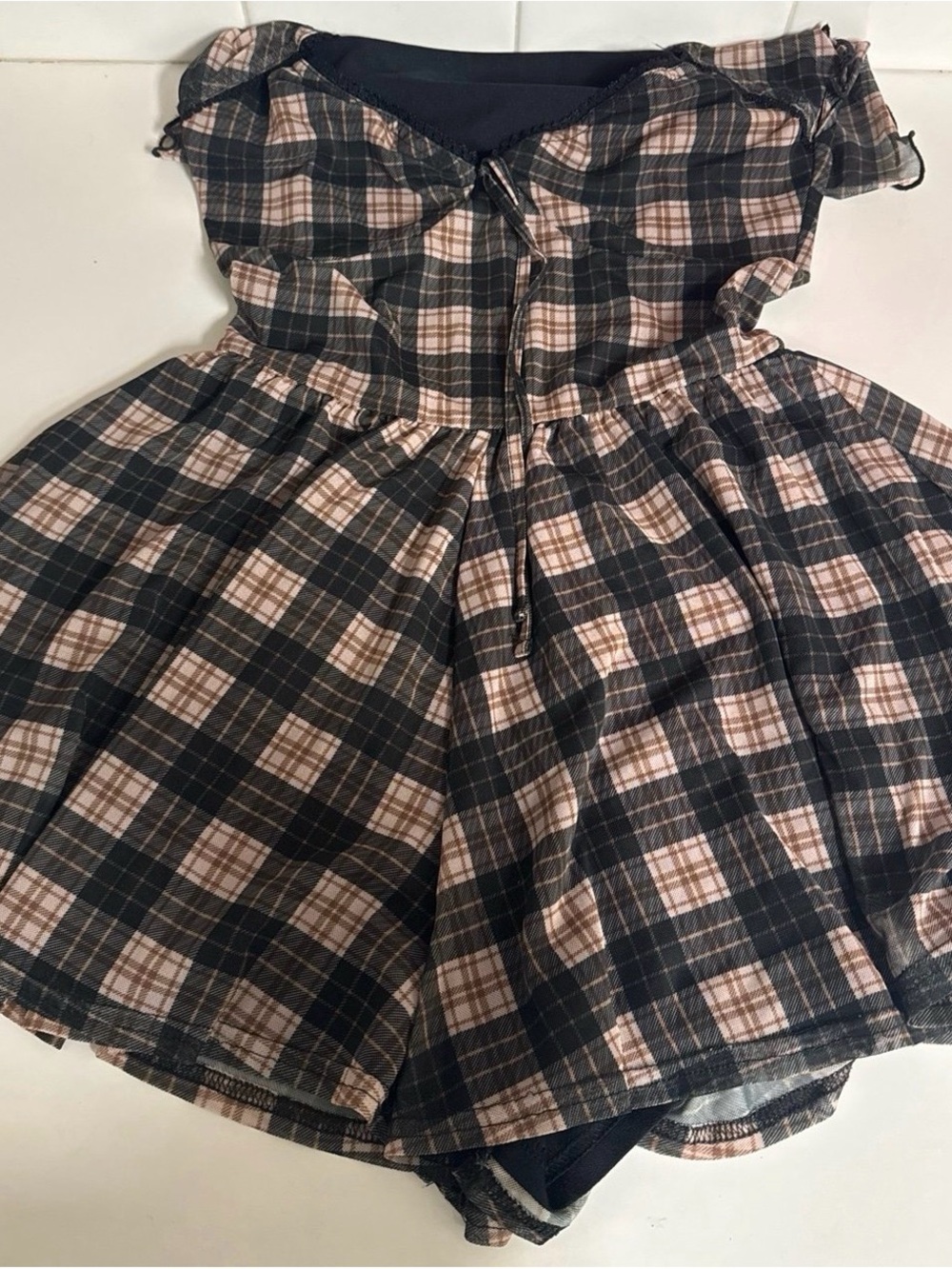 Urban Outfitters Plaid Romper - Picture 4 of 4